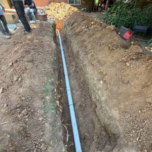 New Sewer Line Installation