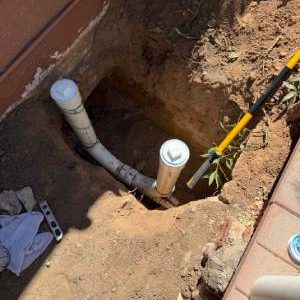 Two-way Sewer Cleanout Installation