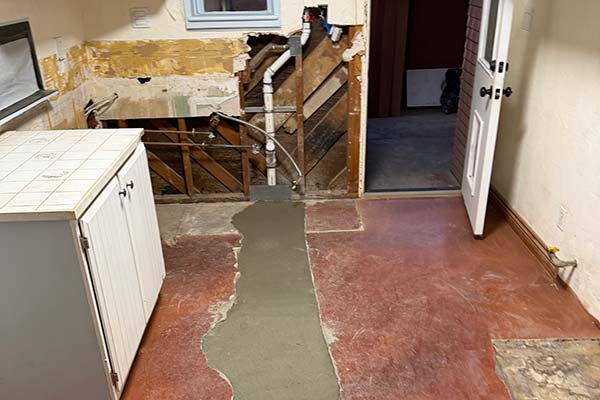 Completed Sewer Line Replacement
